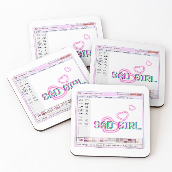 Item preview, Sad Girl (Paint) designed and sold by Pumpkaju.