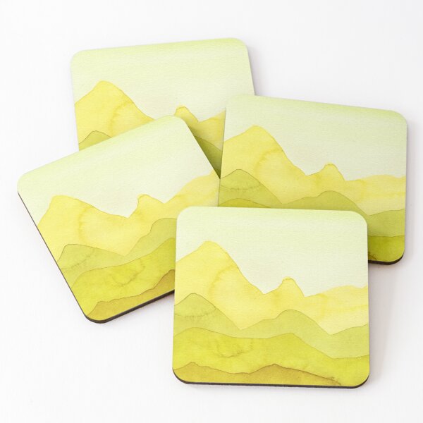 Item preview, Mountains in yellow, lemon, green designed and sold by christianmerz.