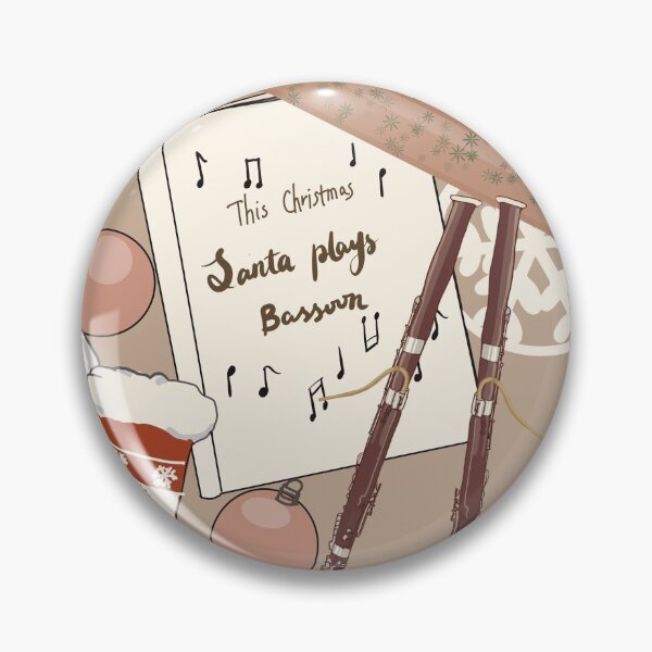 Item preview, This Christmas, Santa plays bassoon - red designed and sold by ElmLenonn.
