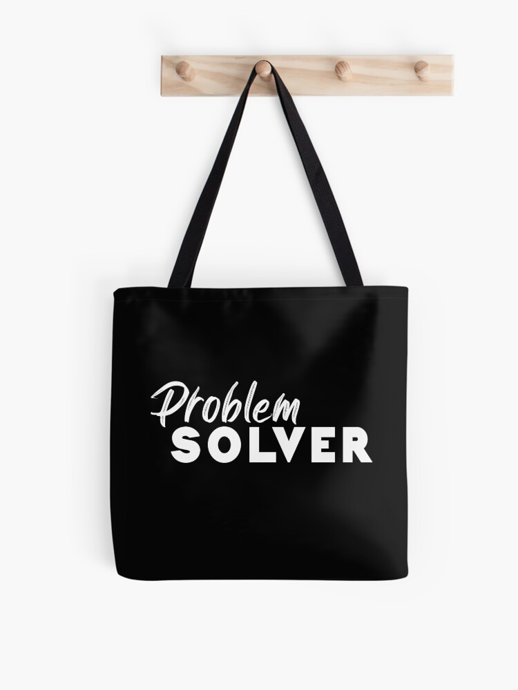 Thumbnail 1 of 2, Tote Bag, problem solver designed and sold by BasicWear.