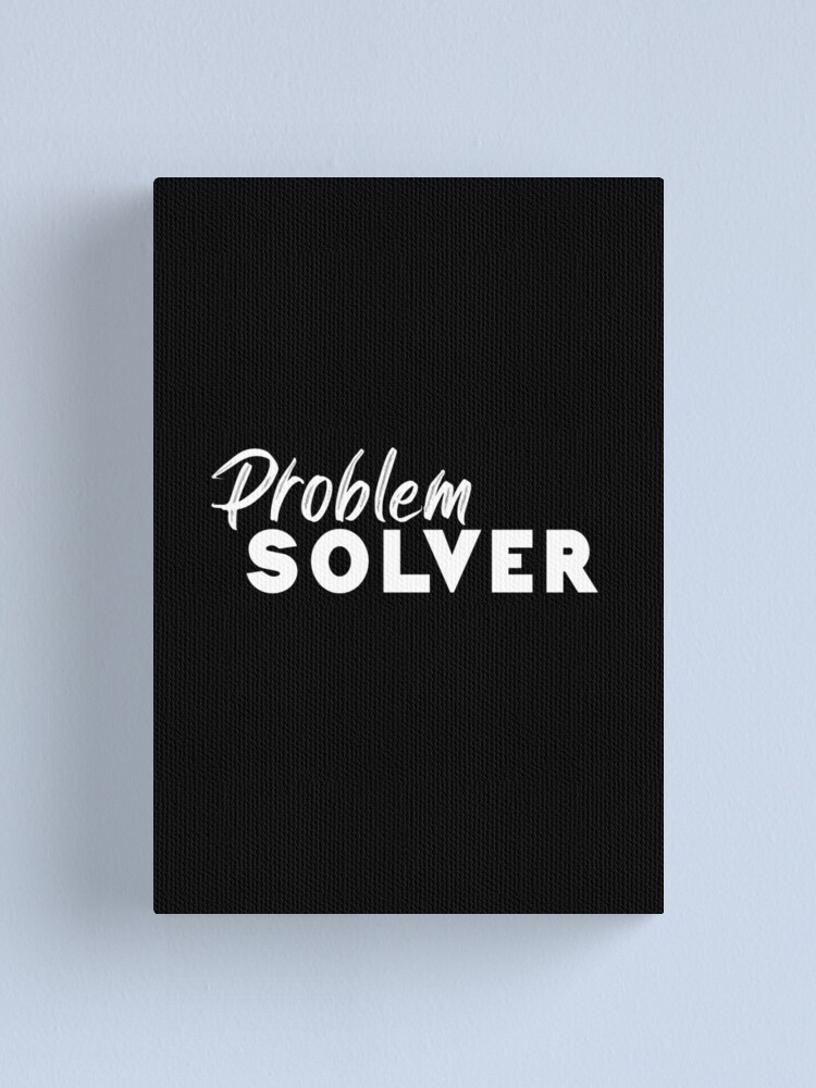Thumbnail 1 of 3, Canvas Print, problem solver designed and sold by BasicWear.