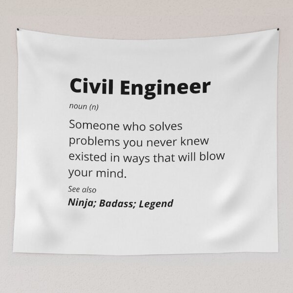 Item preview, Civil Engineer - Ninja, Badass, Legend designed and sold by blueskygiftco.