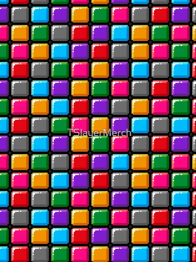 Thumbnail 4 of 4, iPhone Case, Colorful Blocks Pattern designed and sold by TSlayerMerch.