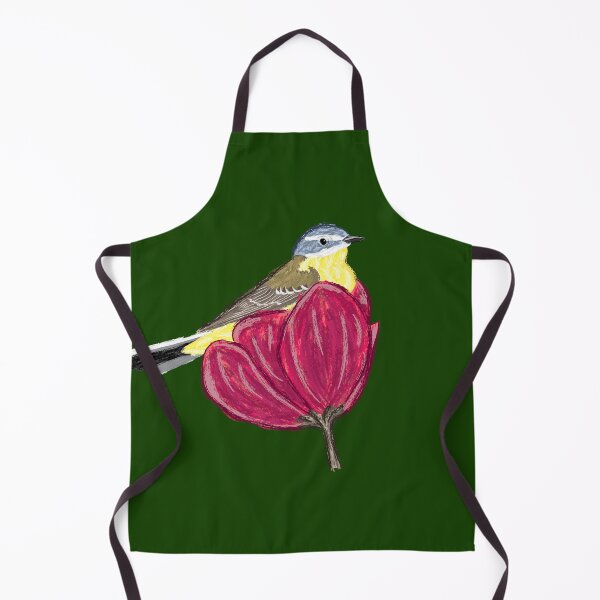 Item preview, Artwork of a Western Yellow Wagtail sitting in a flower I designed and sold by JD's Shop.