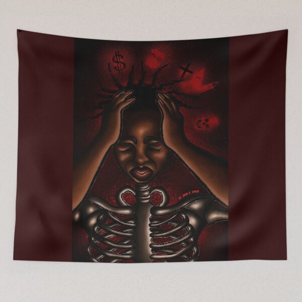 Item preview, Black Man's Pain (Hell On Earth) designed and sold by johnspainart.