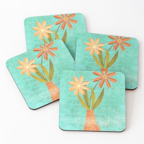 Item preview, Orange Flowers in Vase designed and sold by Kelly Lees.