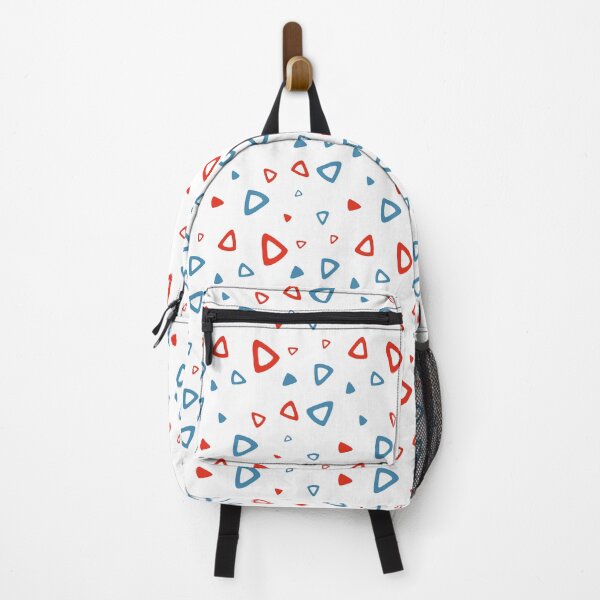 Item preview, 90s Blue and Red Triangle Pattern designed and sold by Drawingvild.