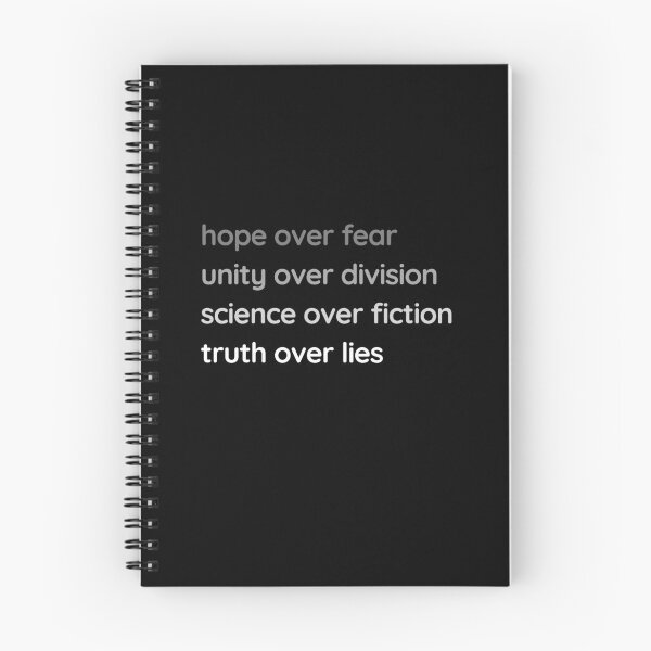 Item preview, Hope Over Fear, Unity Over Division, Science Over Fiction, Truth Over Lies designed and sold by heathercashart.