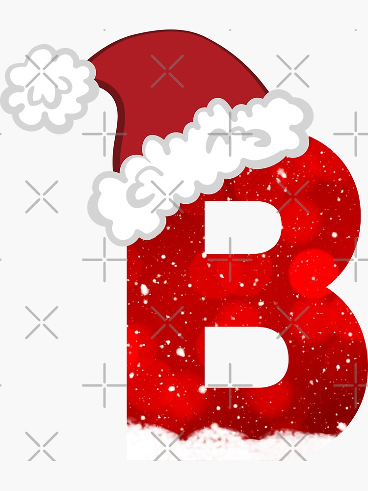 Christmas letter B in red stock illustration. Illustration of case - 6138094