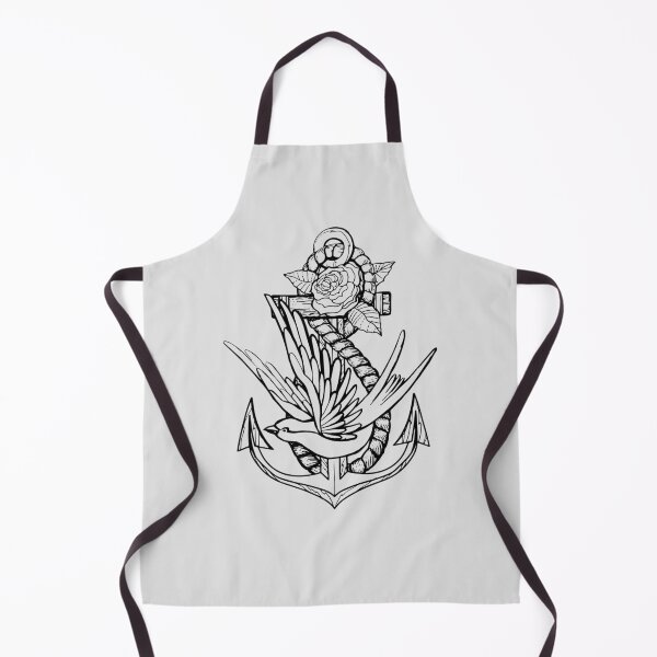 Item preview, Anchor Swallow & Rose Old School Tattoo Style designed and sold by Desha001.