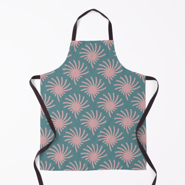 Item preview, Circular Palms Geometric Pattern – Pale Turquoise & Flamingo Pink designed and sold by RoguePatterns.