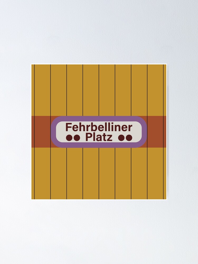 Alternate view of Fehrbelliner Platz Station Tiles (Berlin) Poster