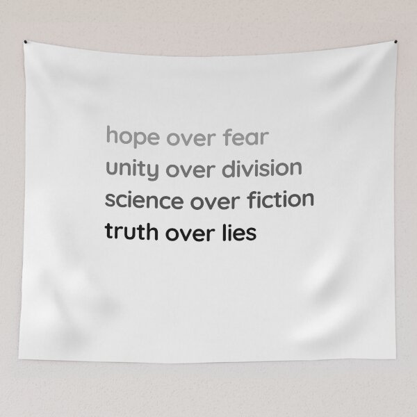 Item preview, Hope Over Fear President Biden Black and Grey designed and sold by heathercashart.