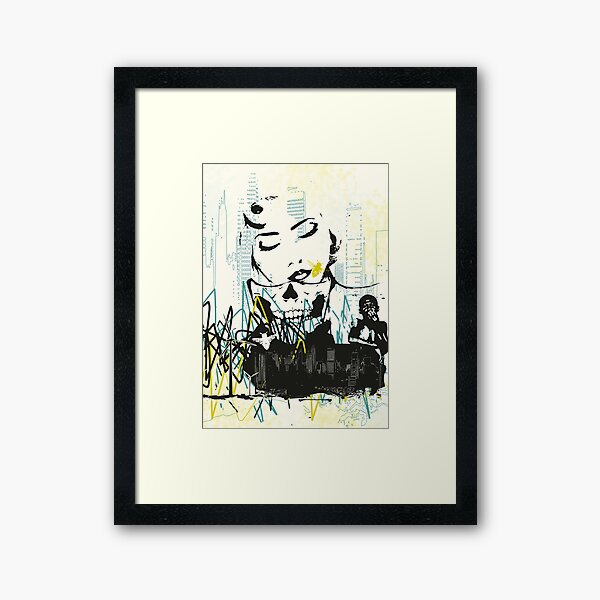 Ghost town Framed Art Print