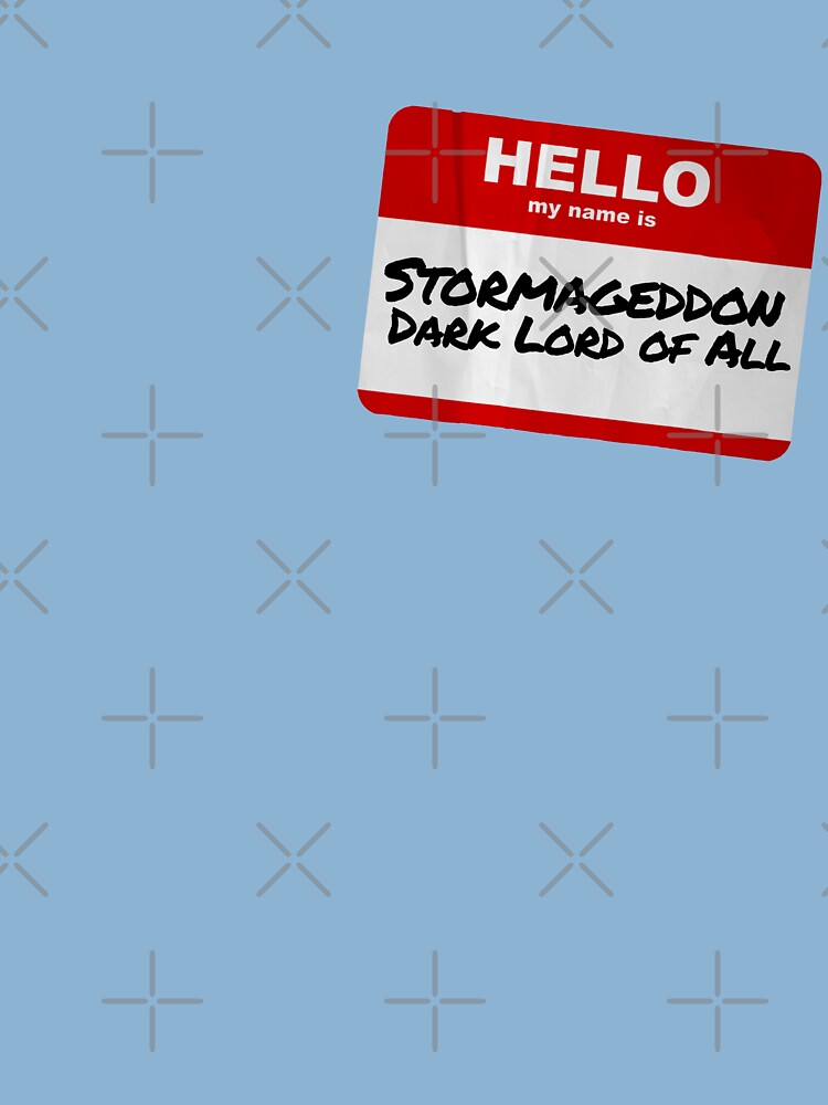Thumbnail 2 of 2, Baby One-Piece, Hello My Name Is Stormageddon designed and sold by MK Ferguson.