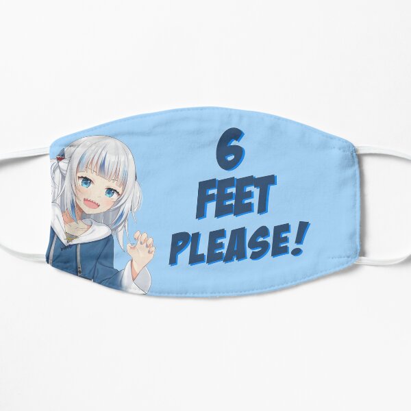 Gawr Gura 6 pieds s'il vous plaît cadeaux drôles Masque sans plis