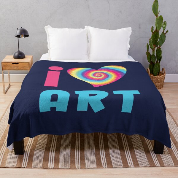 Item preview, I Love Art Tie Dye Heart designed and sold by jaygo.