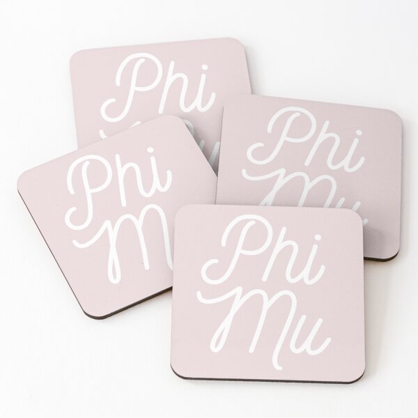 Item preview, phi mu - calligraphy cursive (white) designed and sold by cameronbaba.