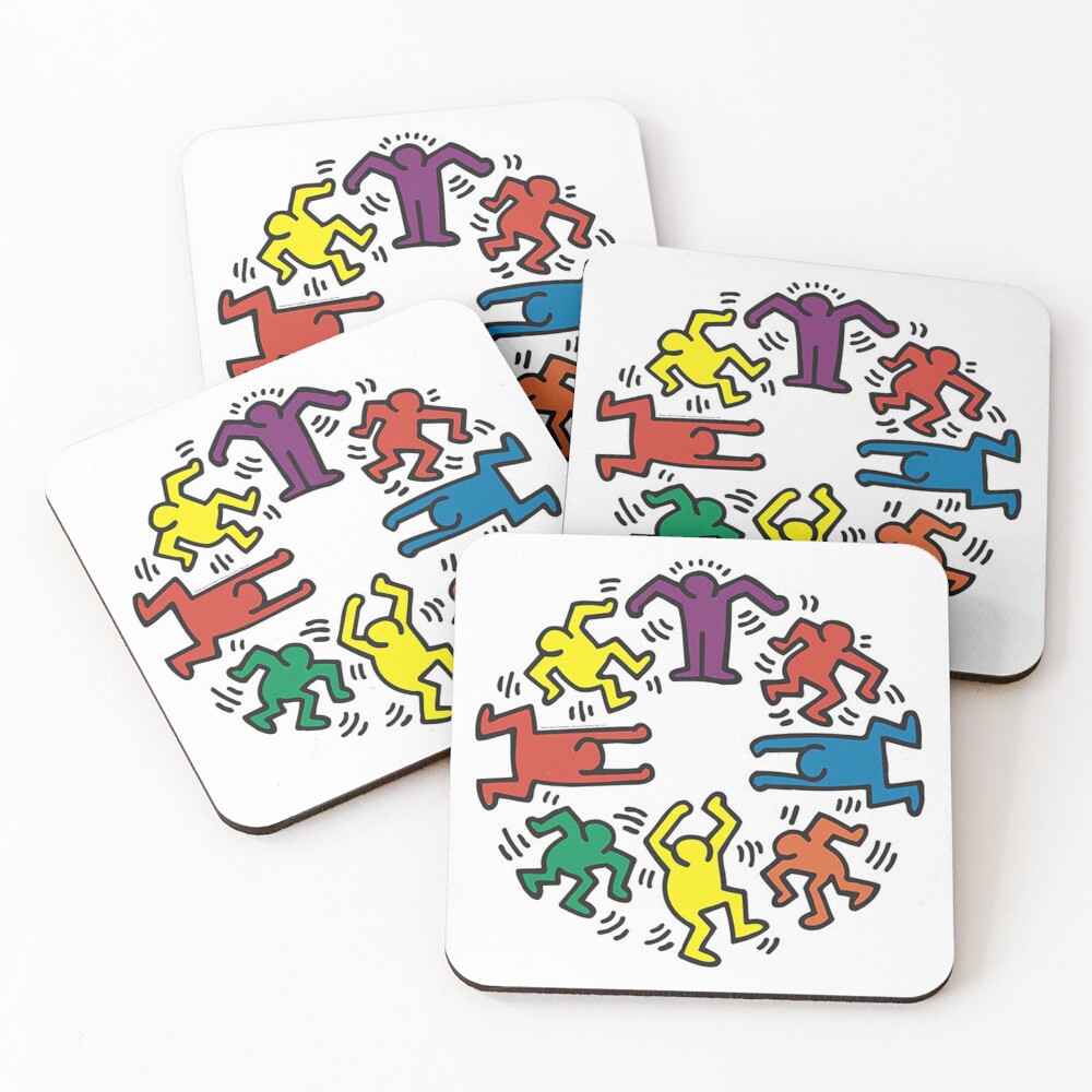 Keith haring Coasters (Set of 4)