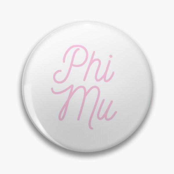 Item preview, phi mu - calligraphy cursive (pink) designed and sold by cameronbaba.
