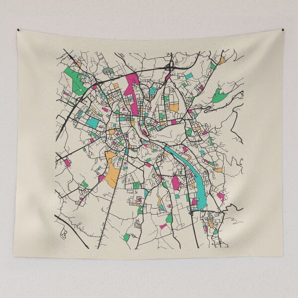 Item preview, Salzburg, Austria Street Map designed and sold by A Deniz Akerman.