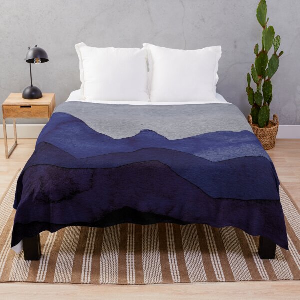 Item preview, Mountains in blue, purple, turquoise, azure, black, gray designed and sold by christianmerz.