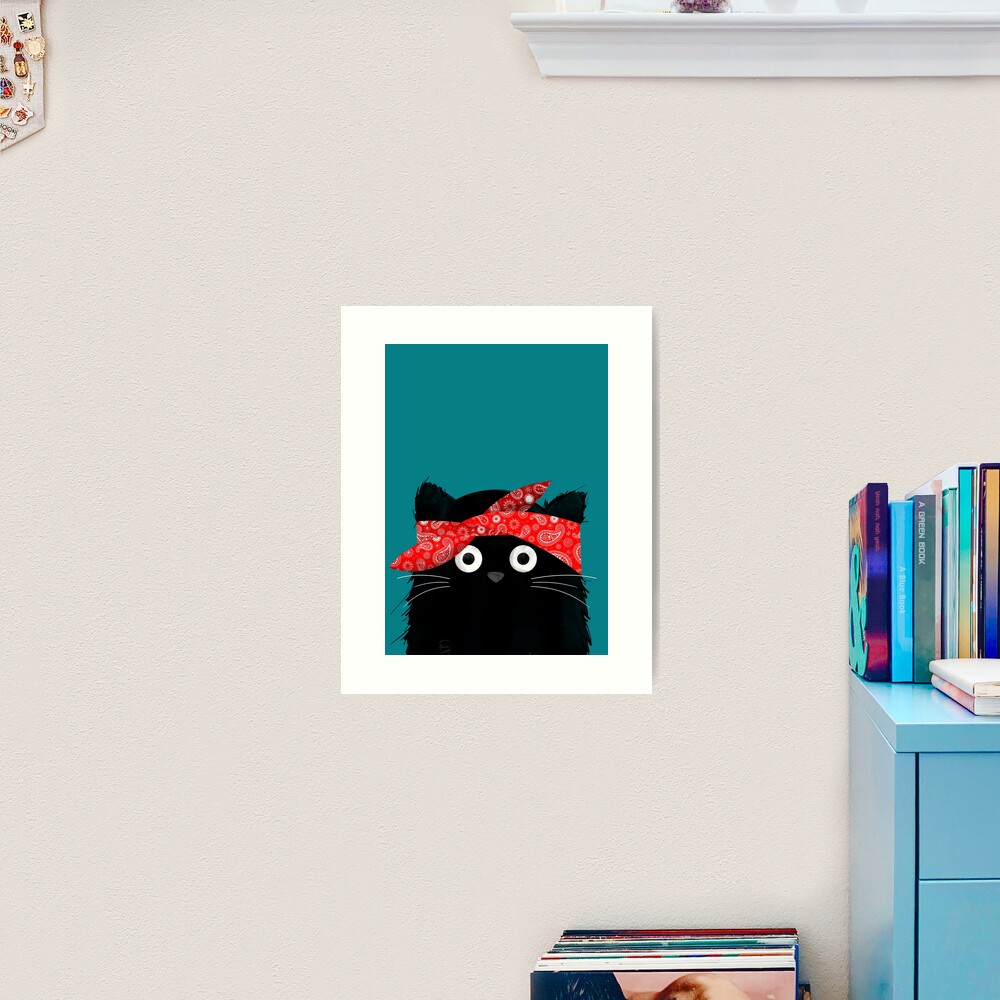 Cat Tupac Art Print