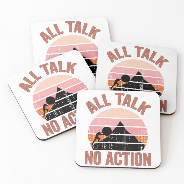 Item preview, All Talk No Action Gift idea T-Shirt, Quote shirt, Funny saying tee shirt, Gift Idea for Anniversary, Wedding, Mother's Day, Father's Day, Graduation, Thanksgiving, Christmas & New Year's Day. designed and sold by KHRO.