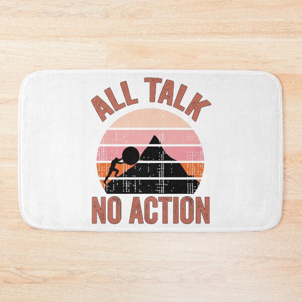Item preview, All Talk No Action Gift idea T-Shirt, Quote shirt, Funny saying tee shirt, Gift Idea for Anniversary, Wedding, Mother's Day, Father's Day, Graduation, Thanksgiving, Christmas & New Year's Day. designed and sold by KHRO.