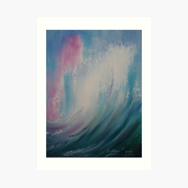 Wave Particles 2 Art Print