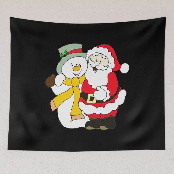 Item preview, Frosty the snowman and Santa Claus  designed and sold by Md1982.