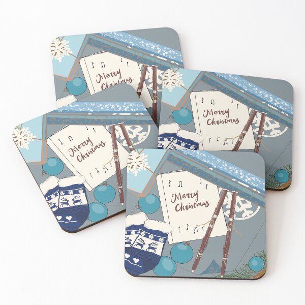 Item preview, Merry Christmas - for Bassoonist - blue designed and sold by ElmLenonn.
