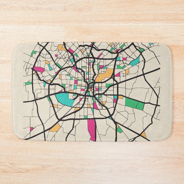 Item preview, San Antonio, Texas Street Map designed and sold by A Deniz Akerman.