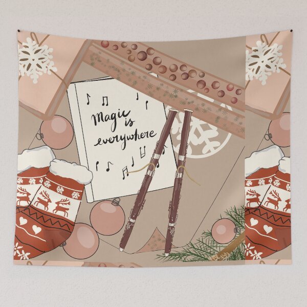 Item preview, Magic is everywhere while playing bassoon - red designed and sold by ElmLenonn.