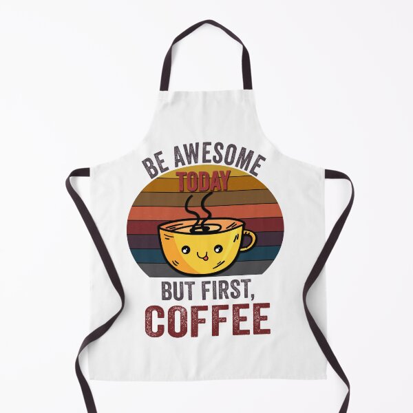 Item preview, Be awesome But First Coffee, Funny Retro vintage Coffee quote Love Gifts For Christmas And Wintertime designed and sold by Steve Morley.