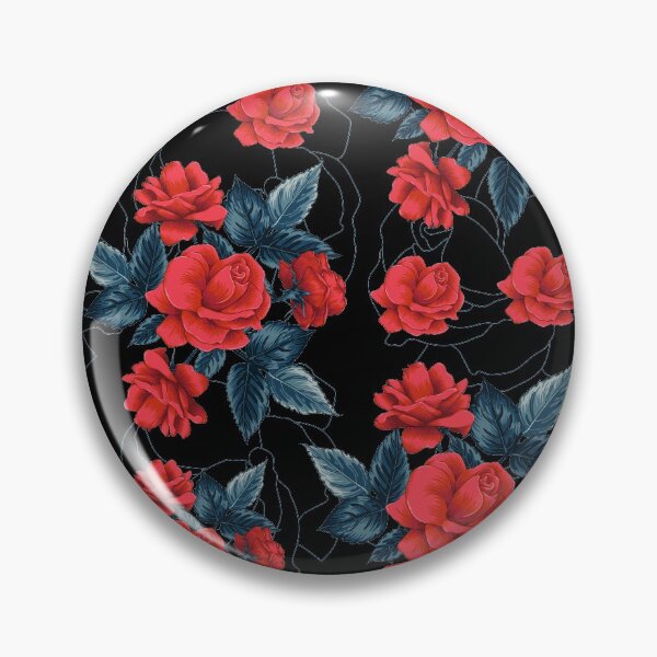 Item preview, Beautiful Roses Floral Pattern - Red and Black designed and sold by GDCdesigns.