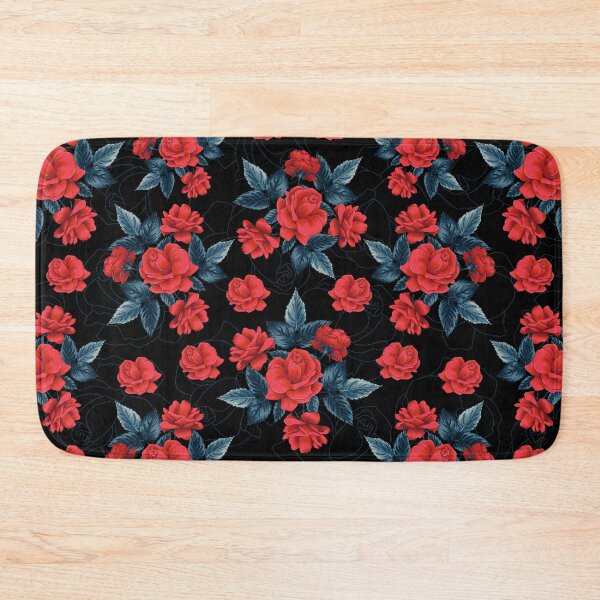 Item preview, Beautiful Roses Floral Pattern - Red and Black designed and sold by GDCdesigns.