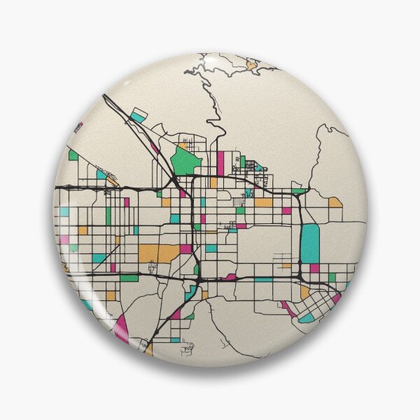 Item preview, San Bernardino, California Street Map designed and sold by A Deniz Akerman.