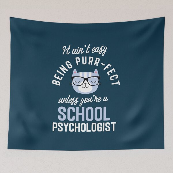 Item preview, School Psychologist Cat Lover Gifts - It ain't easy being Purr Fect designed and sold by betternotes.