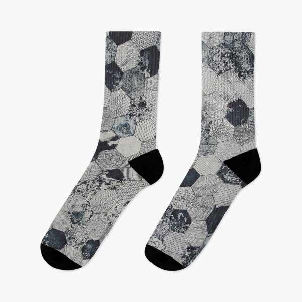 Item preview,  Grey Geometric Hexagon Pattern designed and sold by HappyPrints405.