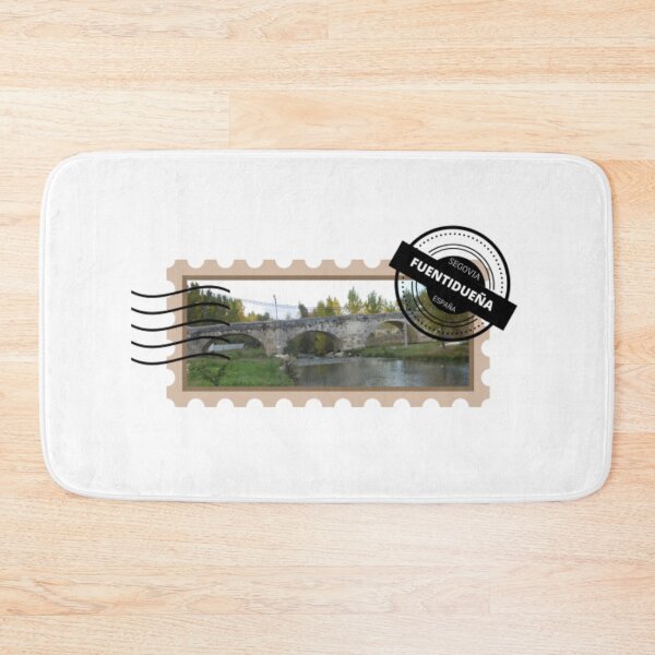 Item preview, Stamp of the medieval bridge of Fuentidueña, town of Segovia, Spain  designed and sold by My-Queens-Store.