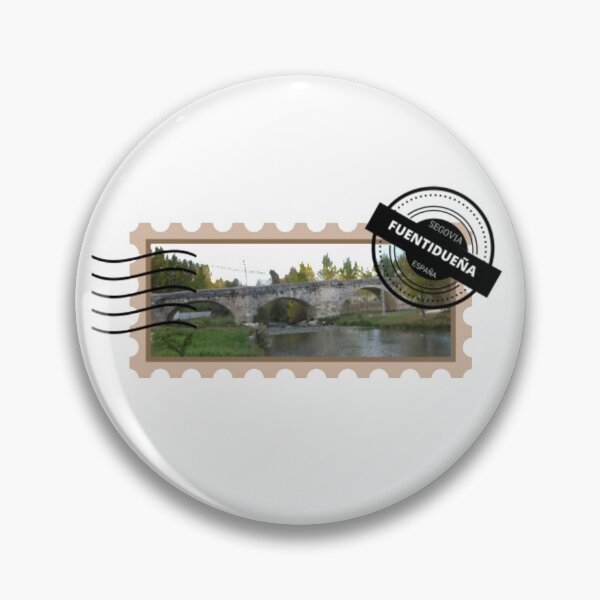 Item preview, Stamp of the medieval bridge of Fuentidueña, town of Segovia, Spain  designed and sold by My-Queens-Store.