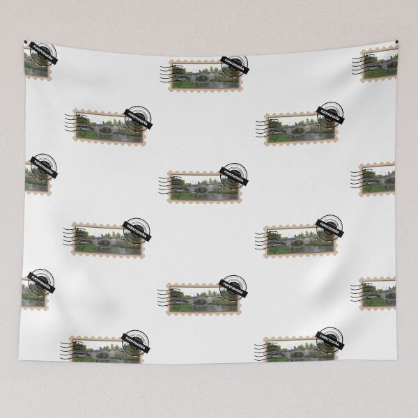 Item preview, Stamp of the medieval bridge of Fuentidueña, town of Segovia, Spain  designed and sold by My-Queens-Store.