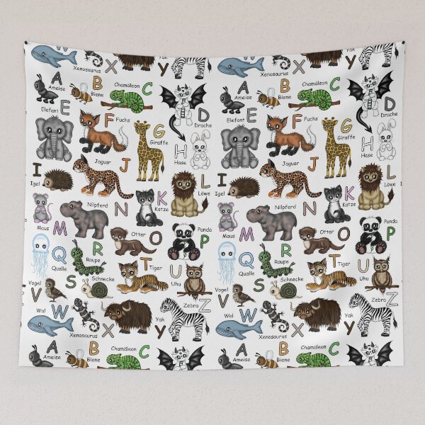 Item preview, Tier ABC (German) letters animals designed and sold by Pezi-Creation.