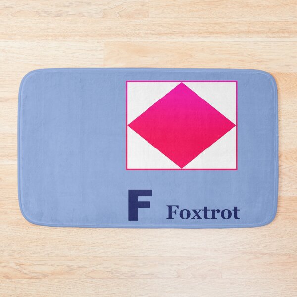 Item preview, F FOXTROT echo international maritime signals designed and sold by AlbertoRuiZ.