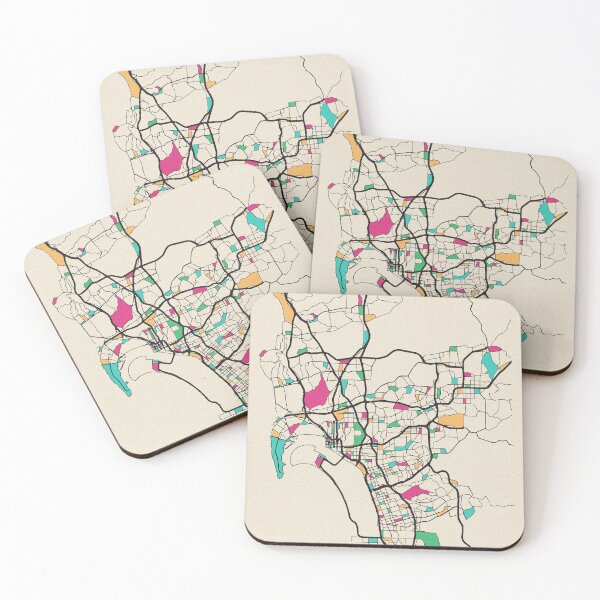 Item preview, San Diego, California Street Map designed and sold by A Deniz Akerman.