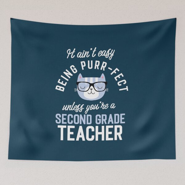 Item preview, Second Grade Teacher Cat Lover Gifts - It ain't easy being Purr Fect designed and sold by betternotes.
