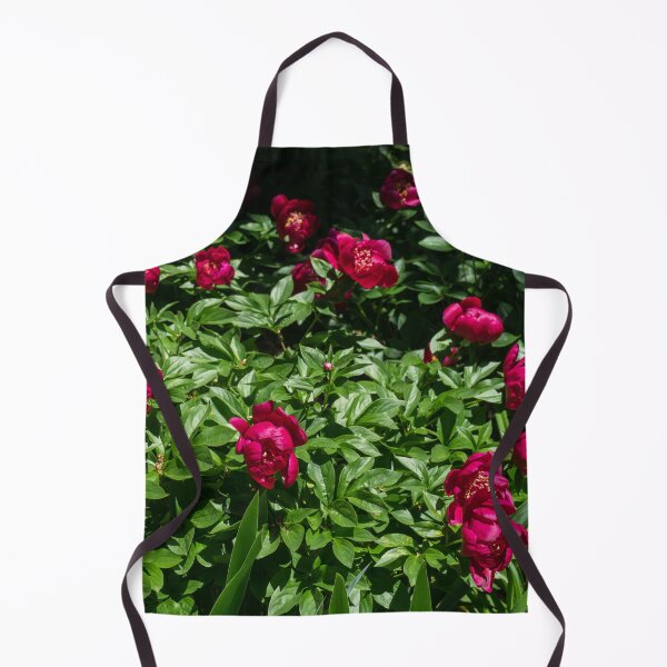 Item preview, Peony Garden - Biophilic Superabundance in Flamboyant Crimson and Emerald Green designed and sold by Georgia Mizuleva.