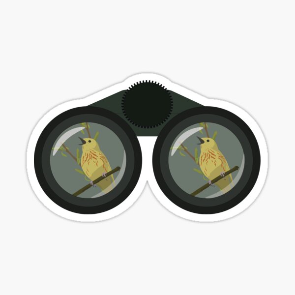 Item preview, Yellow Warbler Bino View designed and sold by AardvarksCrafts.
