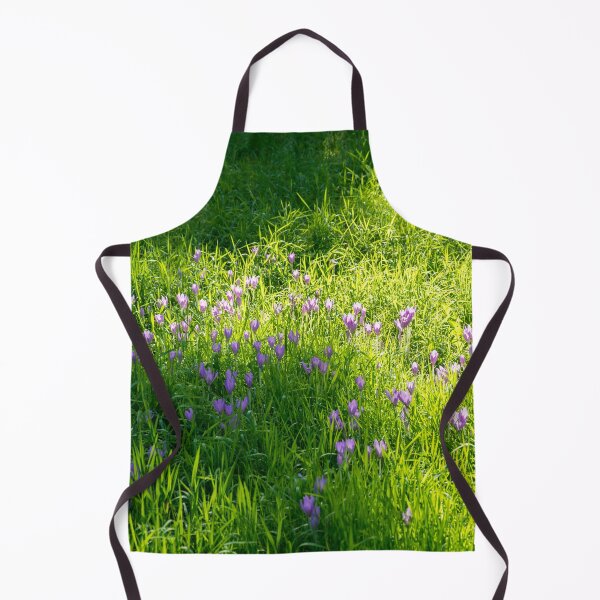 Item preview, Biophilic Crocus Carpet - Delicate Blooms and Grass Blades in the Sunshine designed and sold by Georgia Mizuleva.